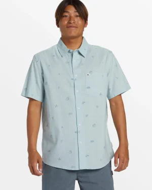 Quiksilver Shirts & Polos>Apero Classic Short Sleeve Shirt - WINTERSKYAPEROCLASSS