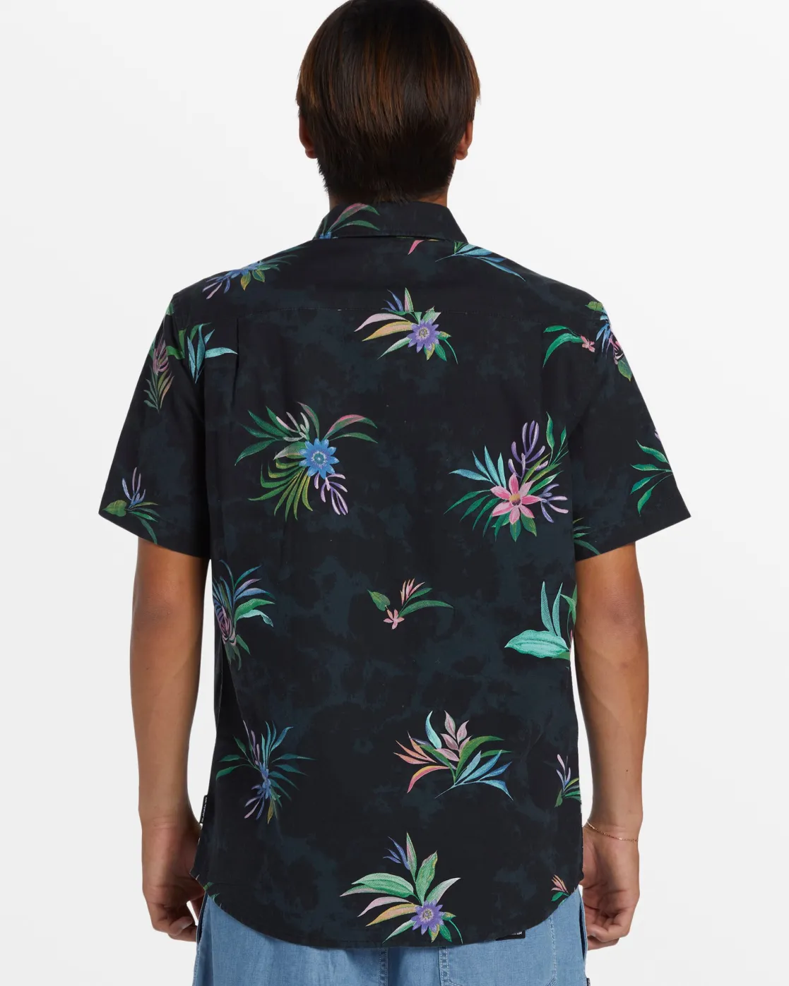 Quiksilver Shirts & Polos>Apero Classic Short Sleeve Shirt - BLACKAPEROCLASSICSSSWOVEN