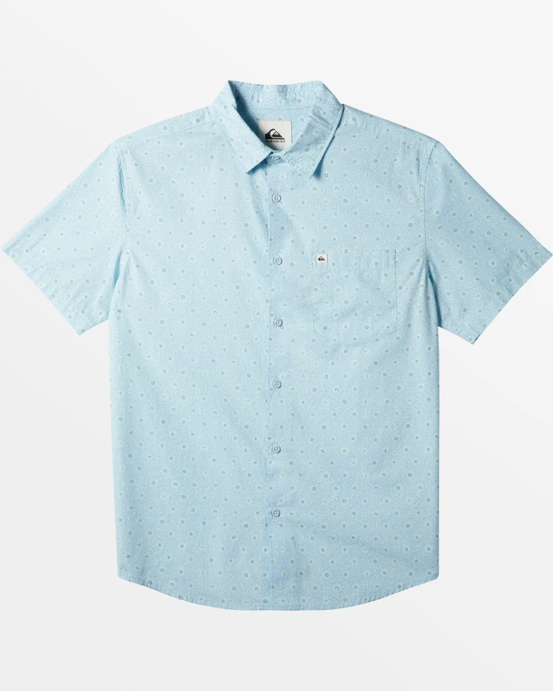 Quiksilver Shirts & Polos>Apero Classic Short Sleeve Shirt - BLUEBELLAPEROORGANICSS