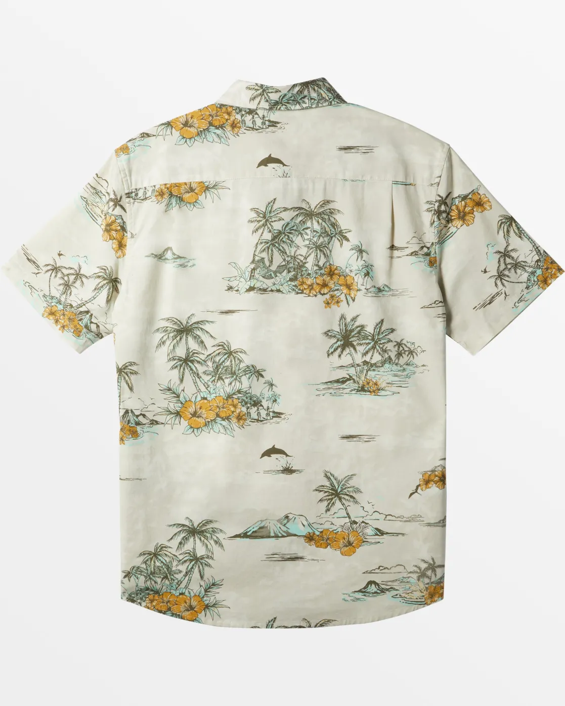 Quiksilver Shirts & Polos>Apero Classic Short Sleeve Shirt - SILVERBIRCHAPEROCLASSS