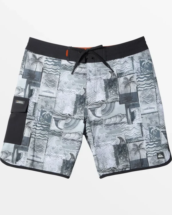Quiksilver Boardshorts | Boardshorts>Aqua Stamp 19" Boardshorts - AQUASTAMPBLACK