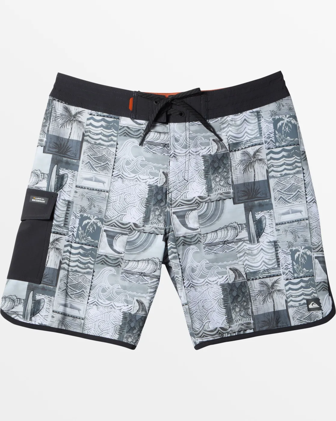 Quiksilver Boardshorts | Boardshorts>Aqua Stamp 19" Boardshorts - AQUASTAMPBLACK