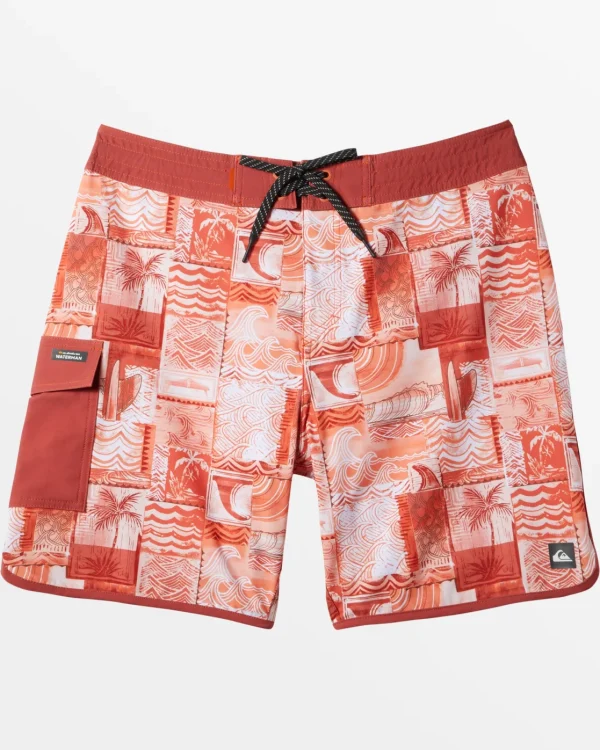 Quiksilver Boardshorts | Boardshorts>Aqua Stamp 19" Boardshorts - AQUASTAMPMANGO