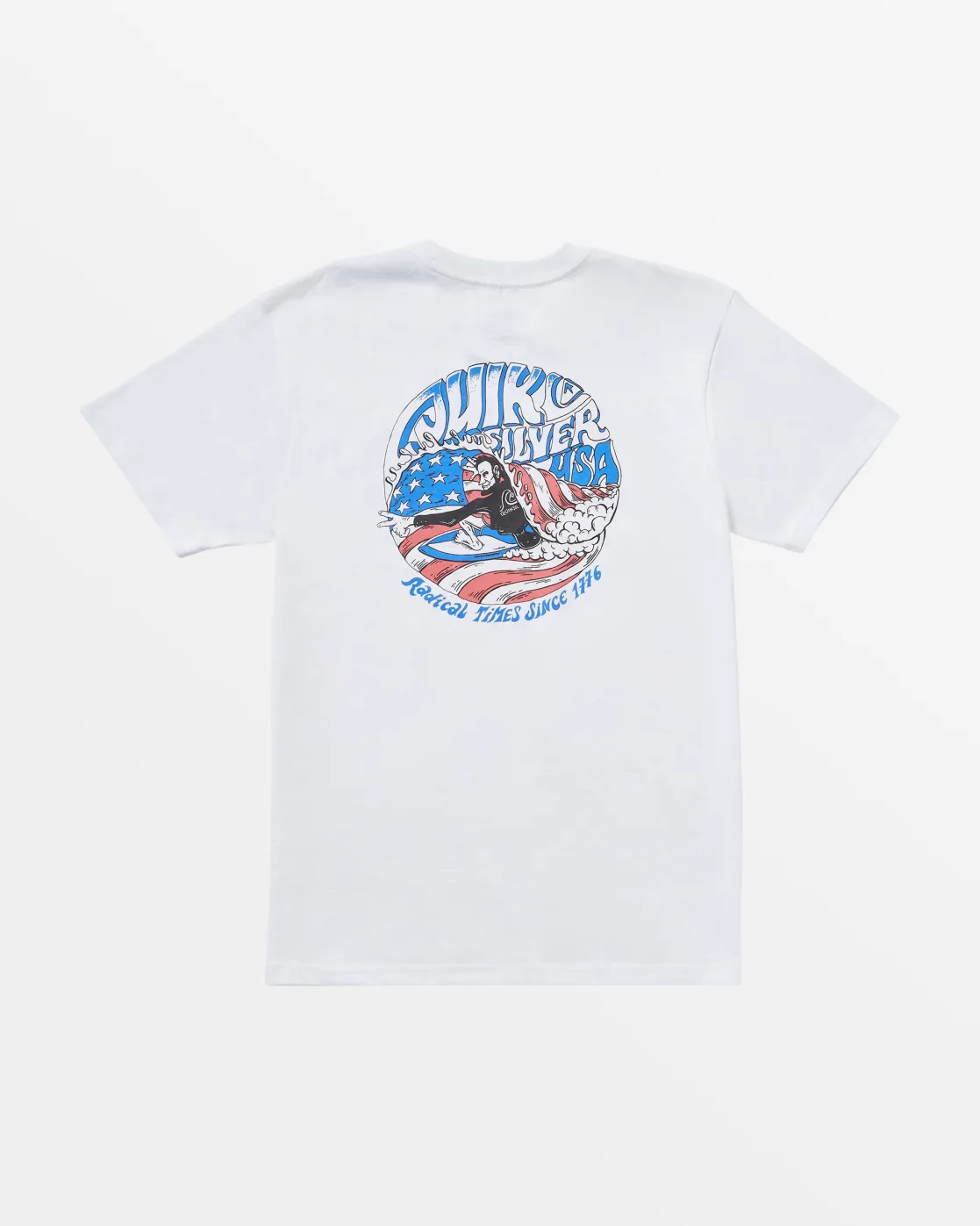 Quiksilver Tees>Barreling Abe T-Shirt WHITE