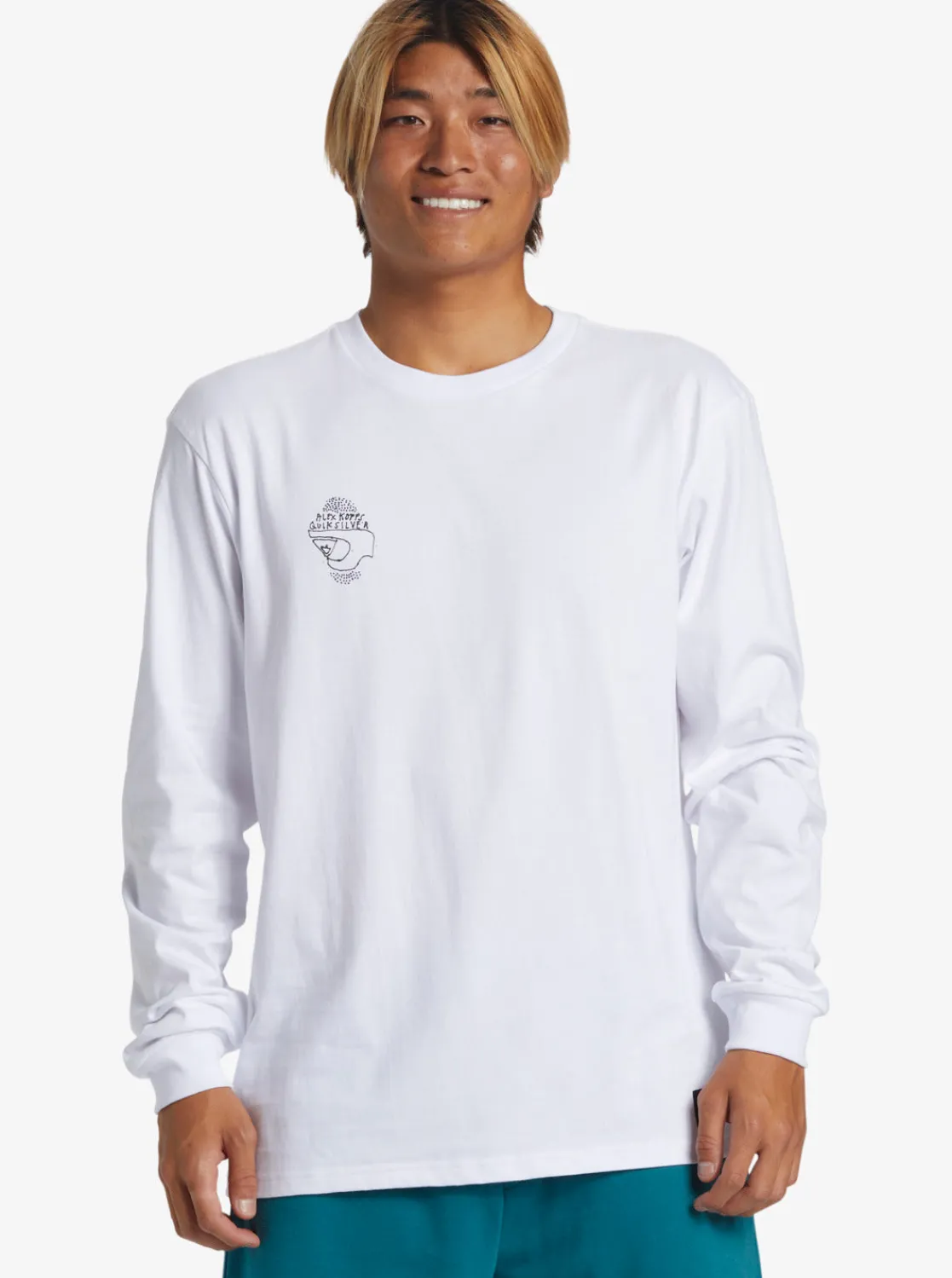 Quiksilver Tees>Blank Canvas Alex Kopps Long Sleeve Can T-Shirt WHITE