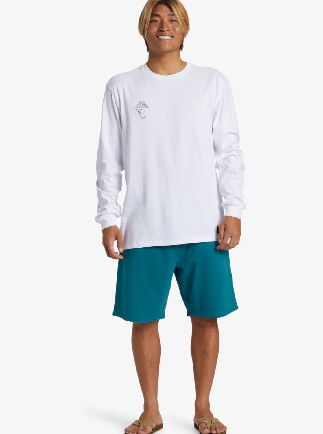 Quiksilver Tees>Blank Canvas Alex Kopps Long Sleeve Can T-Shirt WHITE