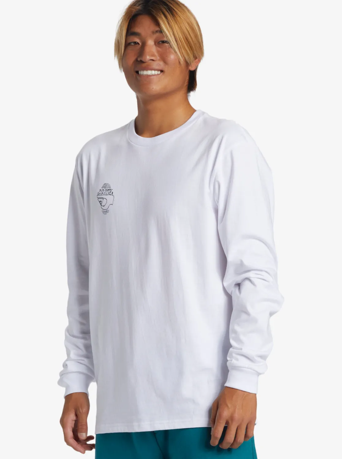Quiksilver Tees>Blank Canvas Alex Kopps Long Sleeve Can T-Shirt WHITE