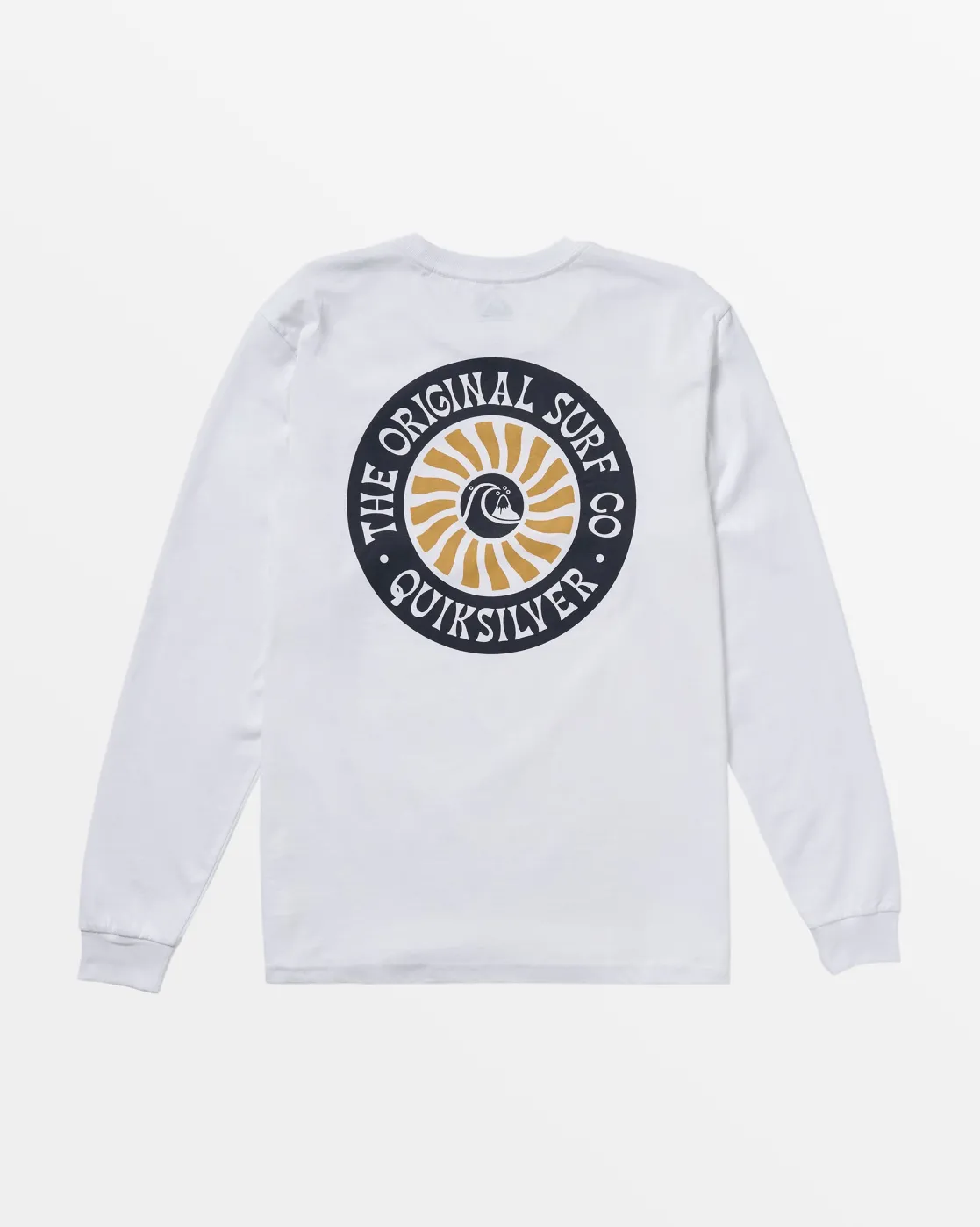 Quiksilver Tees>Bloom Cycle Long Sleeve T-Shirt WHITE