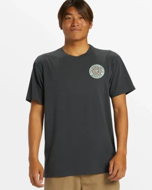 Quiksilver Tees>Bloom Cycle T-Shirt - TARMAC