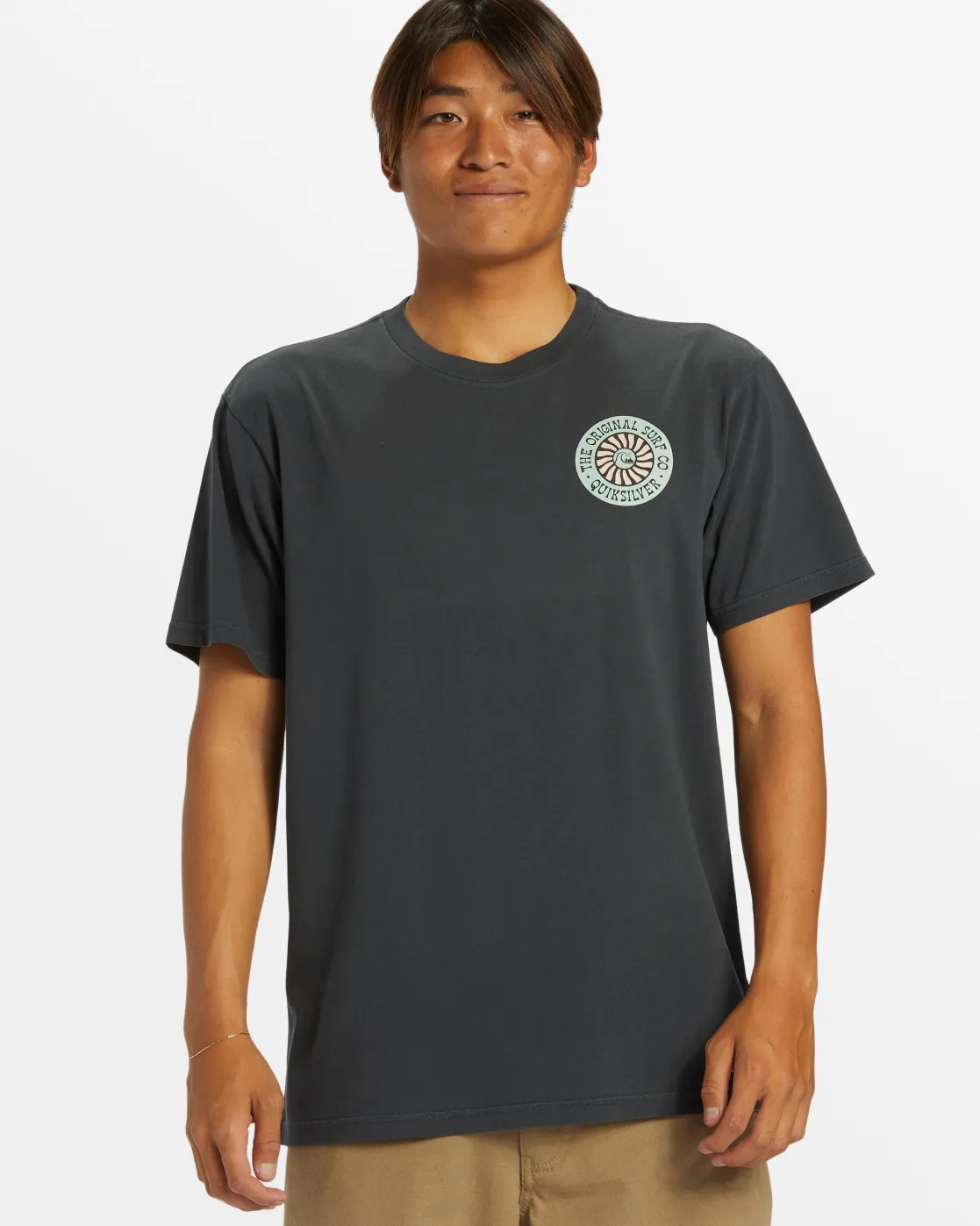 Quiksilver Tees>Bloom Cycle T-Shirt - TARMAC