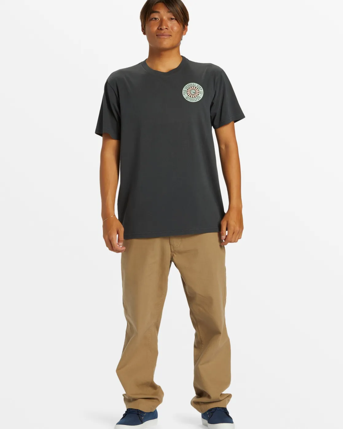 Quiksilver Tees>Bloom Cycle T-Shirt - TARMAC
