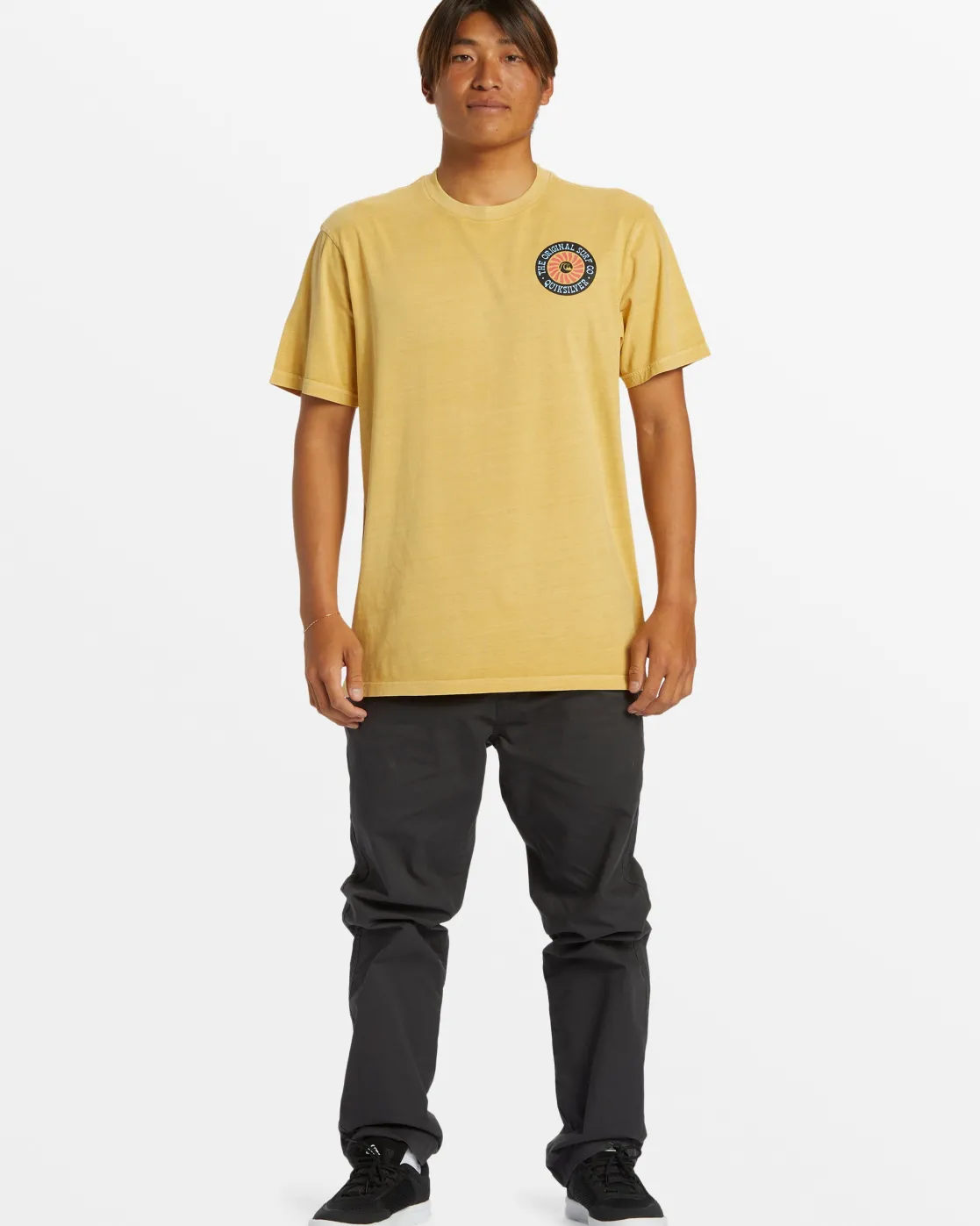 Quiksilver Tees>Bloom Cycle T-Shirt - OCHRE