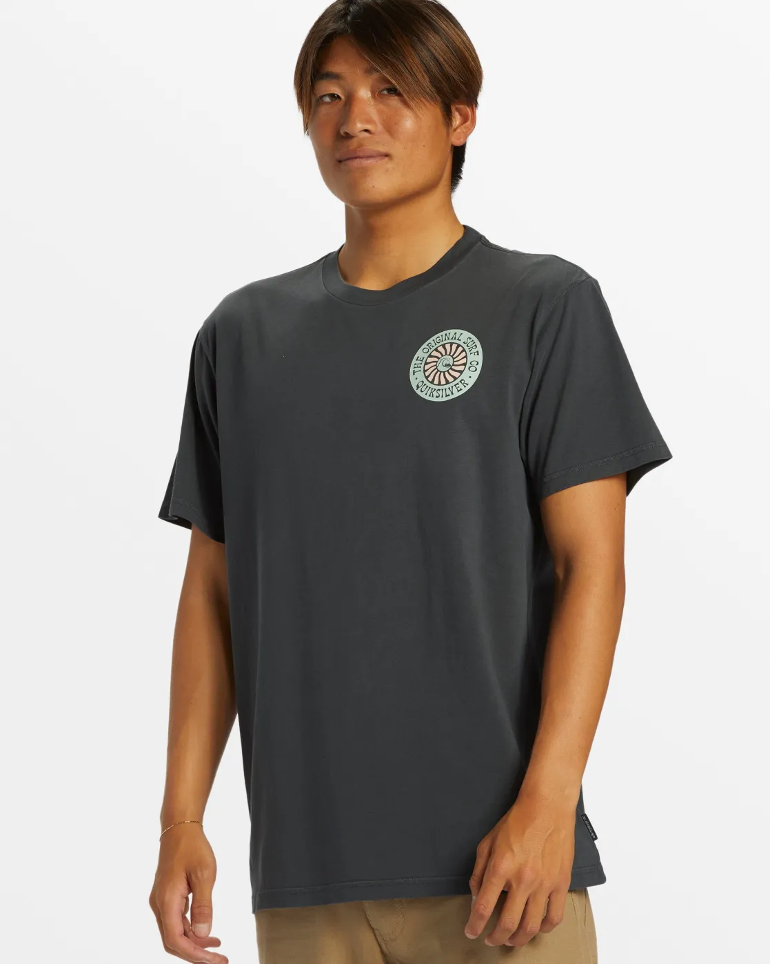Quiksilver Tees>Bloom Cycle T-Shirt - TARMAC
