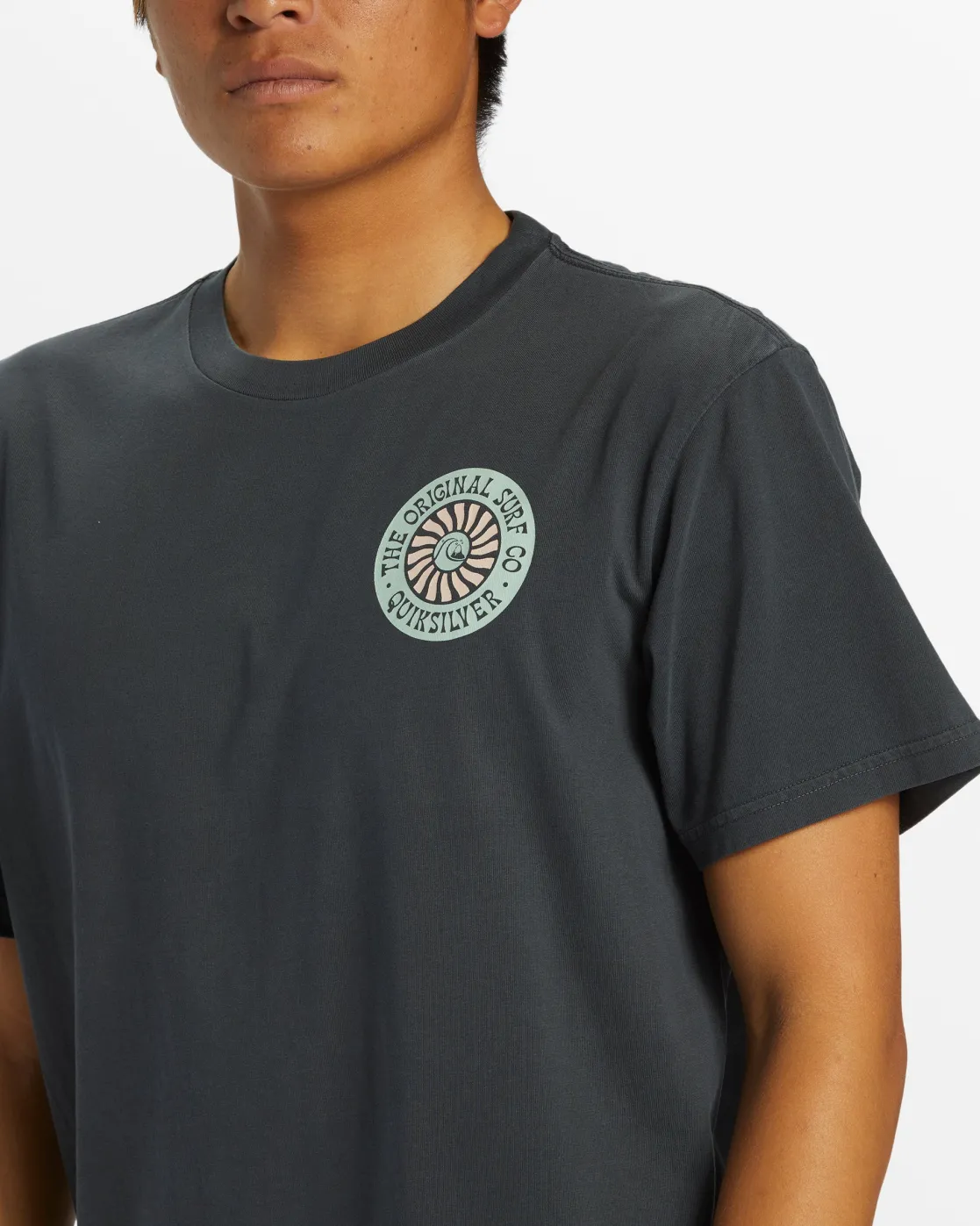 Quiksilver Tees>Bloom Cycle T-Shirt - TARMAC