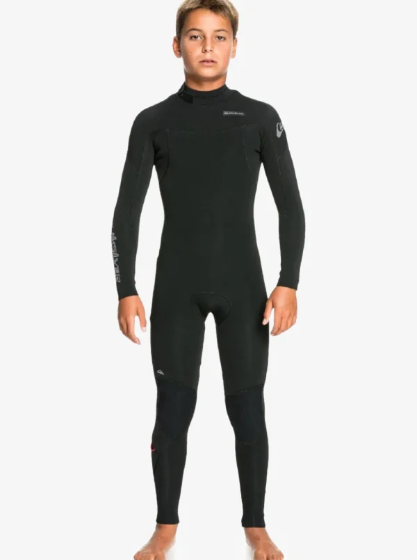 Quiksilver Wetsuits>Boys 8-16 4/3 Everyday Sessions Back-Zip Wetsuit BLACK