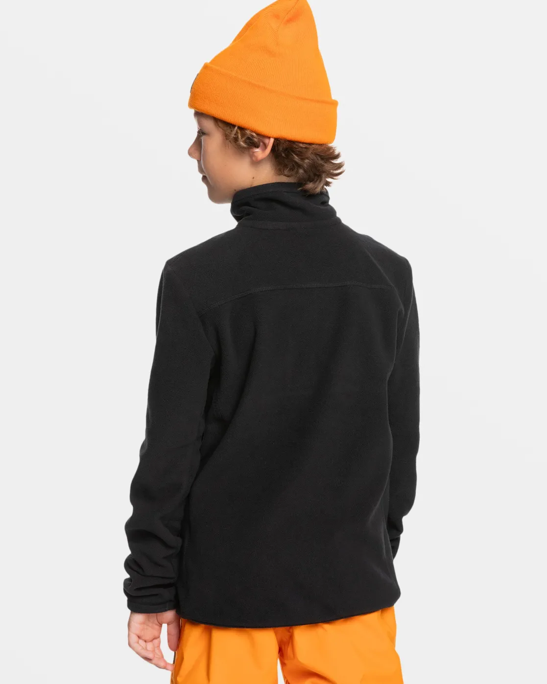 Quiksilver Snow Jackets>Boys 8-16 Aker Half-Zip Sweatshirt TRUEBLACK
