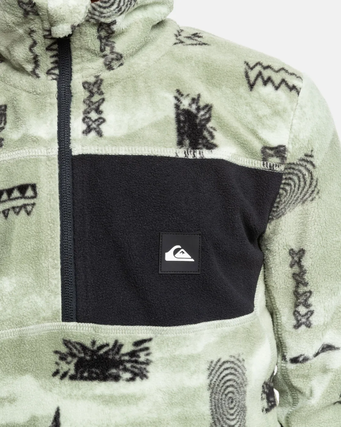 Quiksilver Snow Jackets>Boys 8-16 Aker Half-Zip Sweatshirt SHADOWCHECKSDESERTSAGE