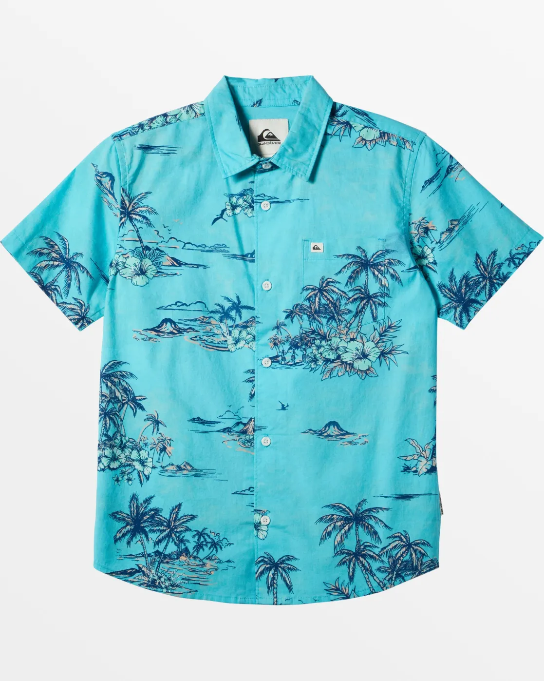 Quiksilver Shirts & Polos>Boys 8-16 Apero Classic Short Sleeve Shirt - CAPRIAPEROCLASSS