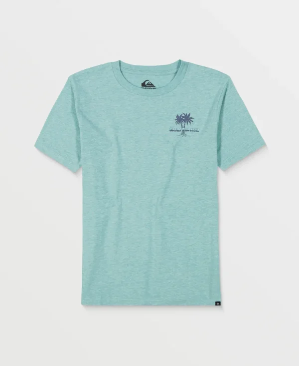 Quiksilver Tees>Boys 2-7 Beach T-Shirt AquiferHeather