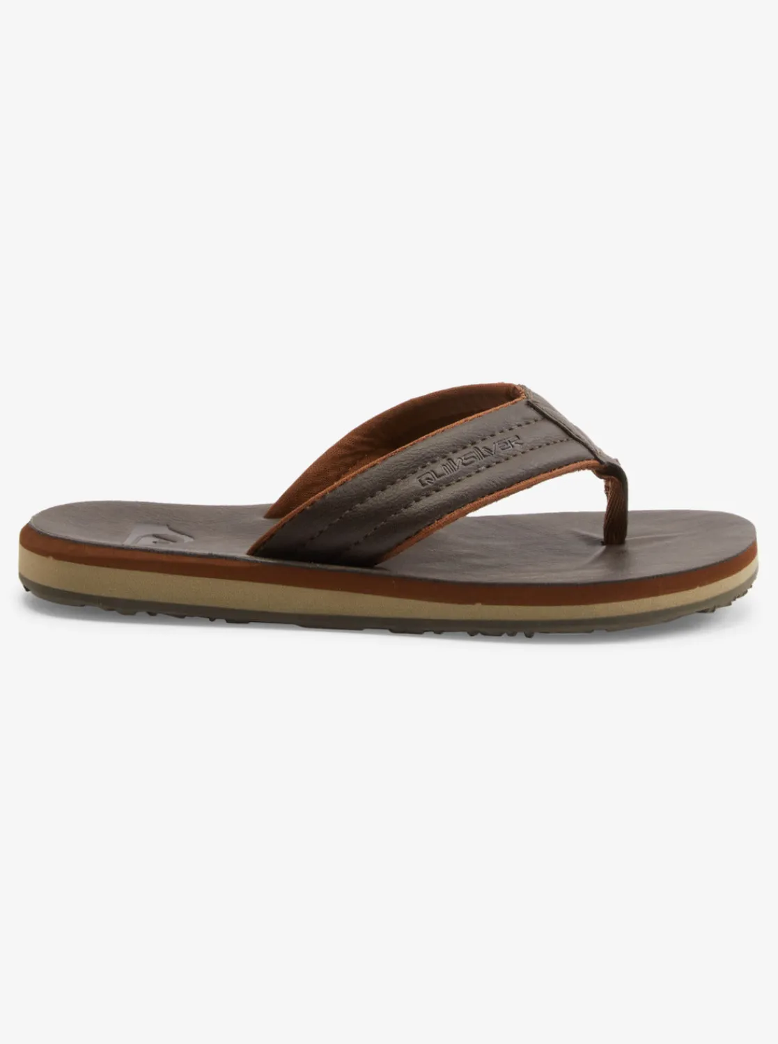 Quiksilver Sandals>Boys 8-16 Carver Nubuck Sandals DEMITASSE-SOLID