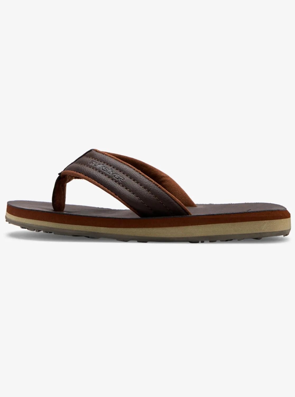 Quiksilver Sandals>Boys 8-16 Carver Nubuck Sandals DEMITASSE-SOLID