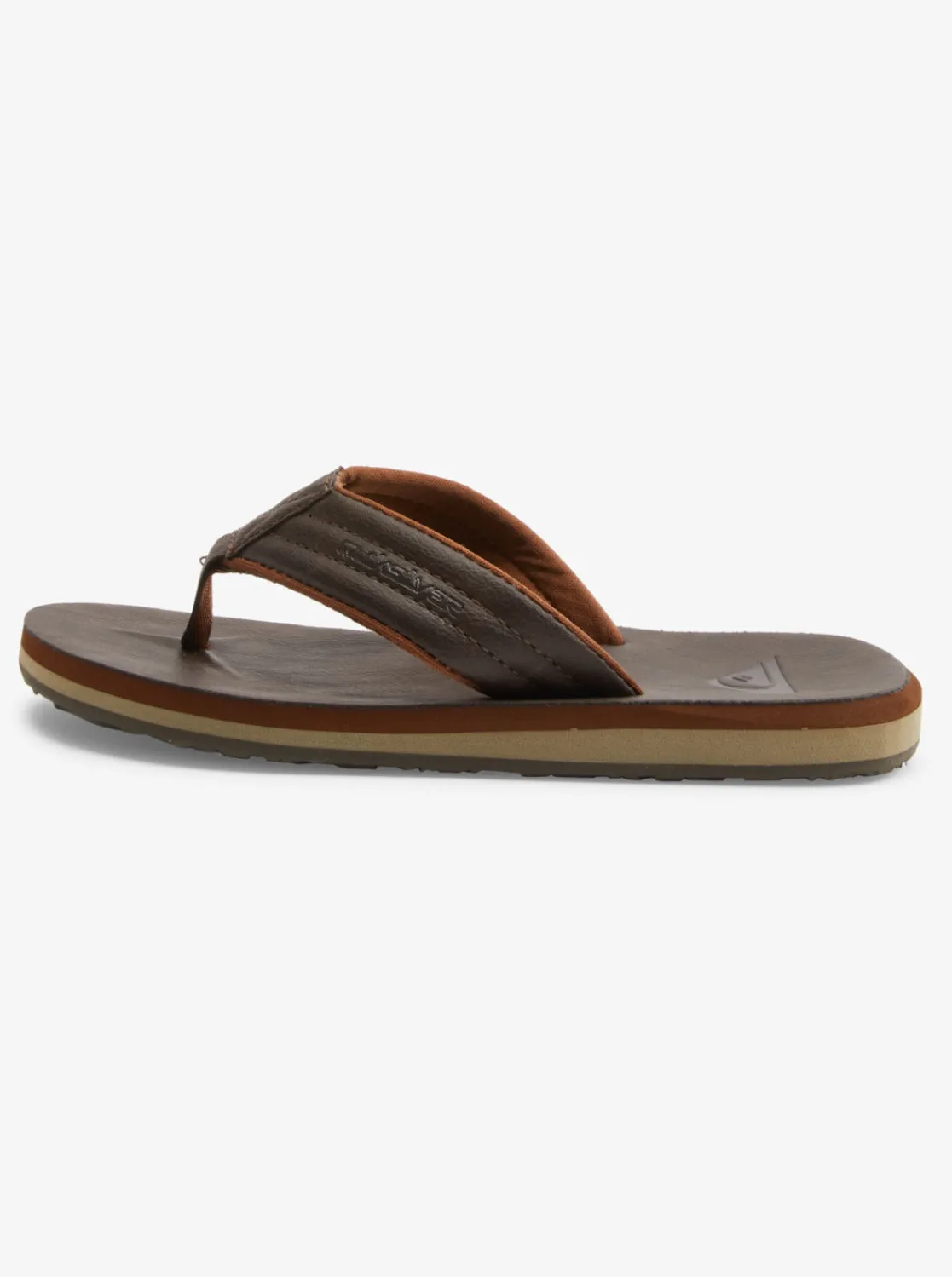 Quiksilver Sandals>Boys 8-16 Carver Nubuck Sandals DEMITASSE-SOLID