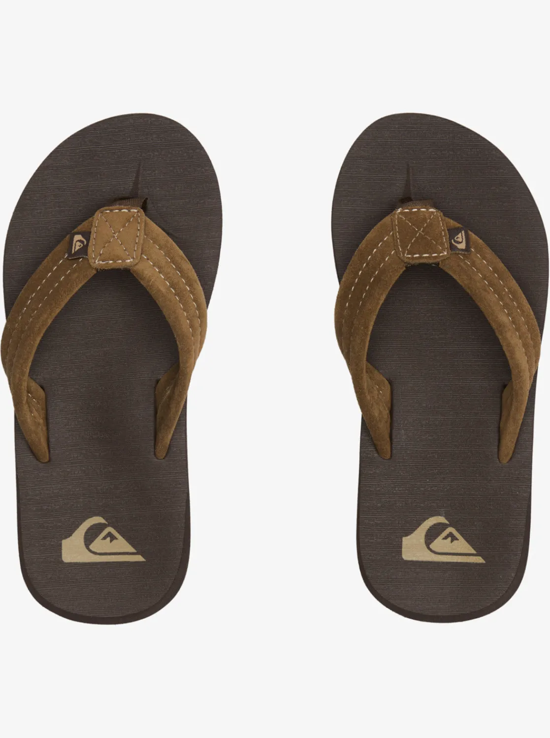 Quiksilver Sandals>Boys 8-16 Carver Suede Core Sandals BROWN1