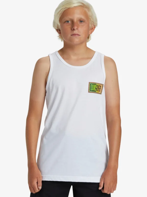 Quiksilver Tees>Boys 8-16 Day Tripper Tank Top WHITE