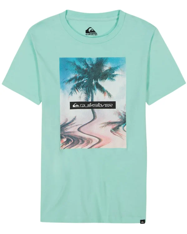 Quiksilver Tees>Boys 8-16 Distortion T-Shirt BeachGlass