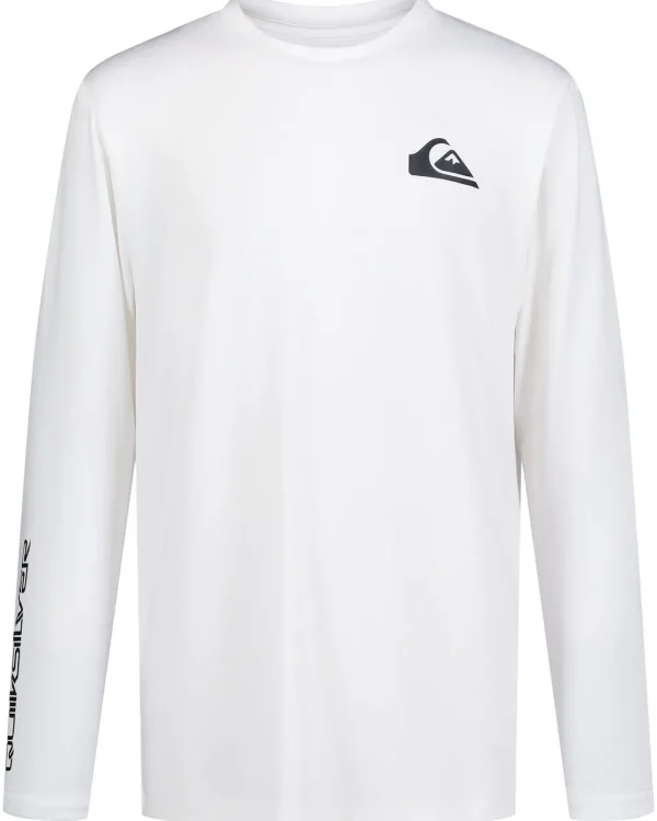 Quiksilver Rashguards | Boys Gifts>Boys 8-16 Everyday Long Sleeve Surf Tee White
