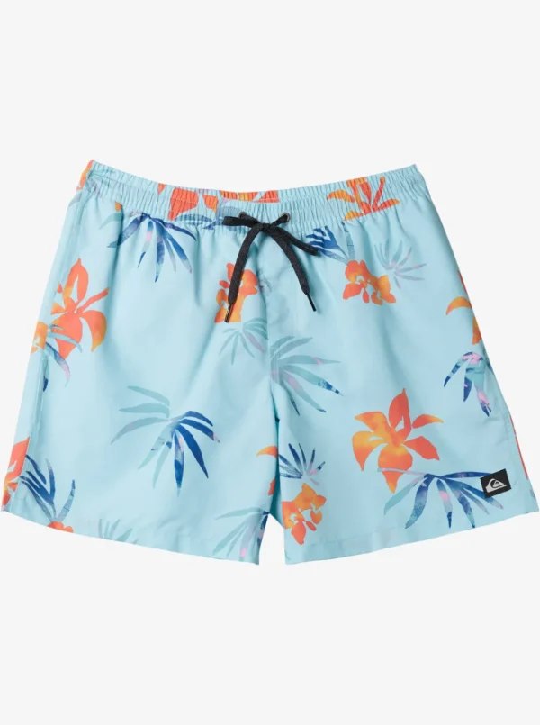 Quiksilver Boardshorts>Boys 8-16 Everyday Mix 14" Swim Trunks LIMPETSHELL