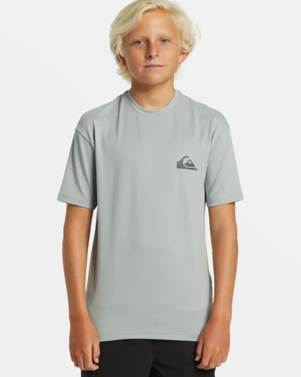 Quiksilver Rashguards>Boys 8-16 Everyday Short Sleeve Surf Tee QUARRY