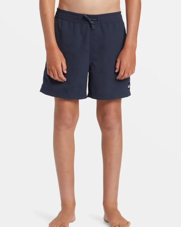 Quiksilver Boardshorts>Boys 8-16 Everyday Solid 14" Swim Trunks DARKNAVY