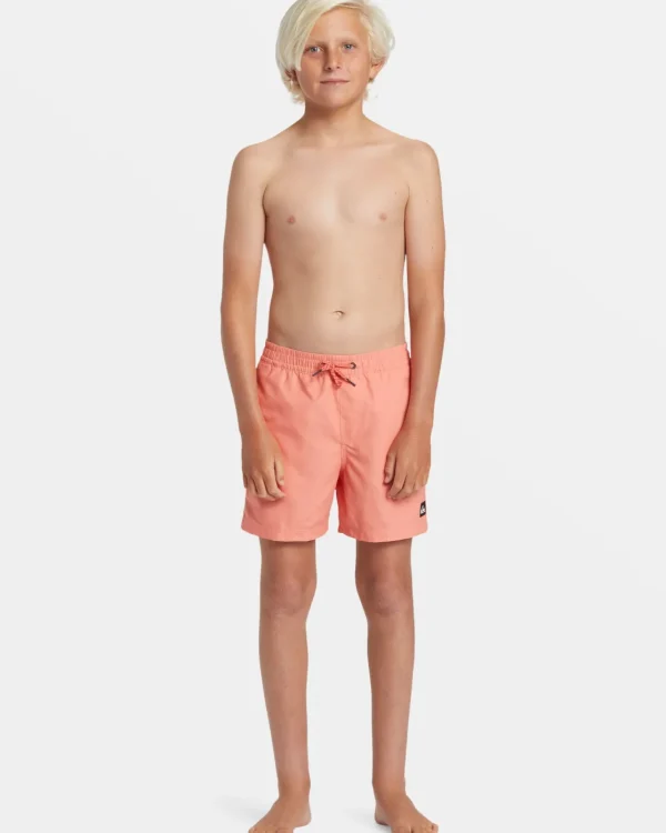 Quiksilver Boardshorts | Boys Gifts>Boys 8-16 Everyday Solid 14" Swim Trunks LIVINGCORAL