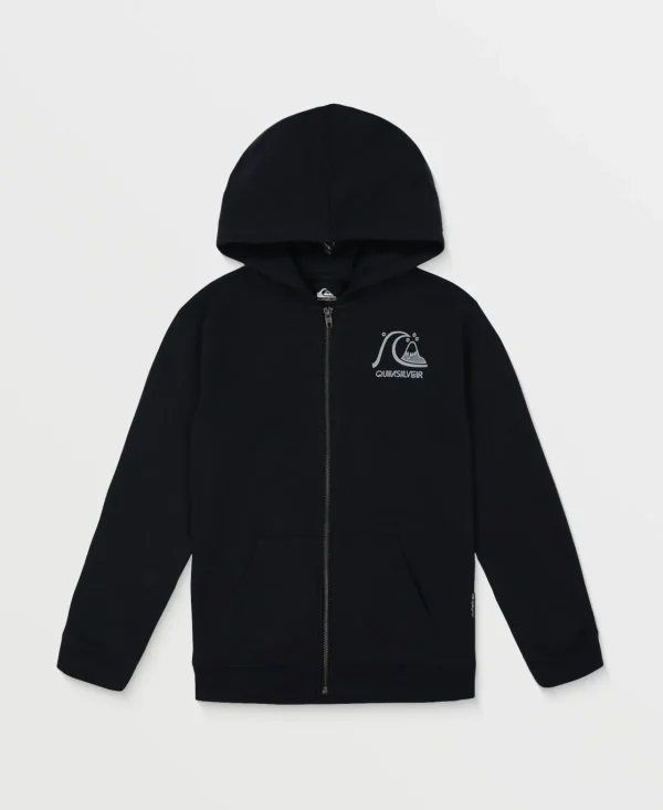 Quiksilver Sweatshirts & Hoodies | Boys Gifts>Boys 2-7 Graphic Zip Hoodie Black