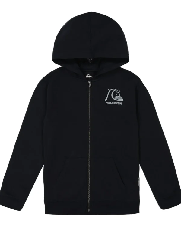 Quiksilver Sweatshirts & Hoodies | Boys Gifts>Boys 8-16 Graphic Zip Hoodie Black