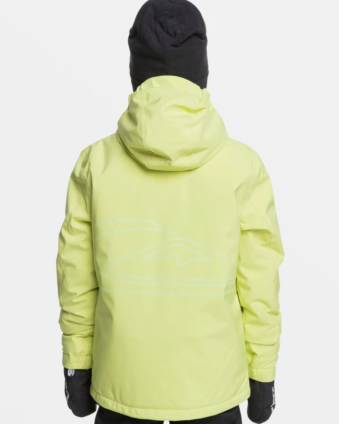Quiksilver Snow Jackets>Boys 8-16 High In The Hood Snow Jacket CELERYGREEN
