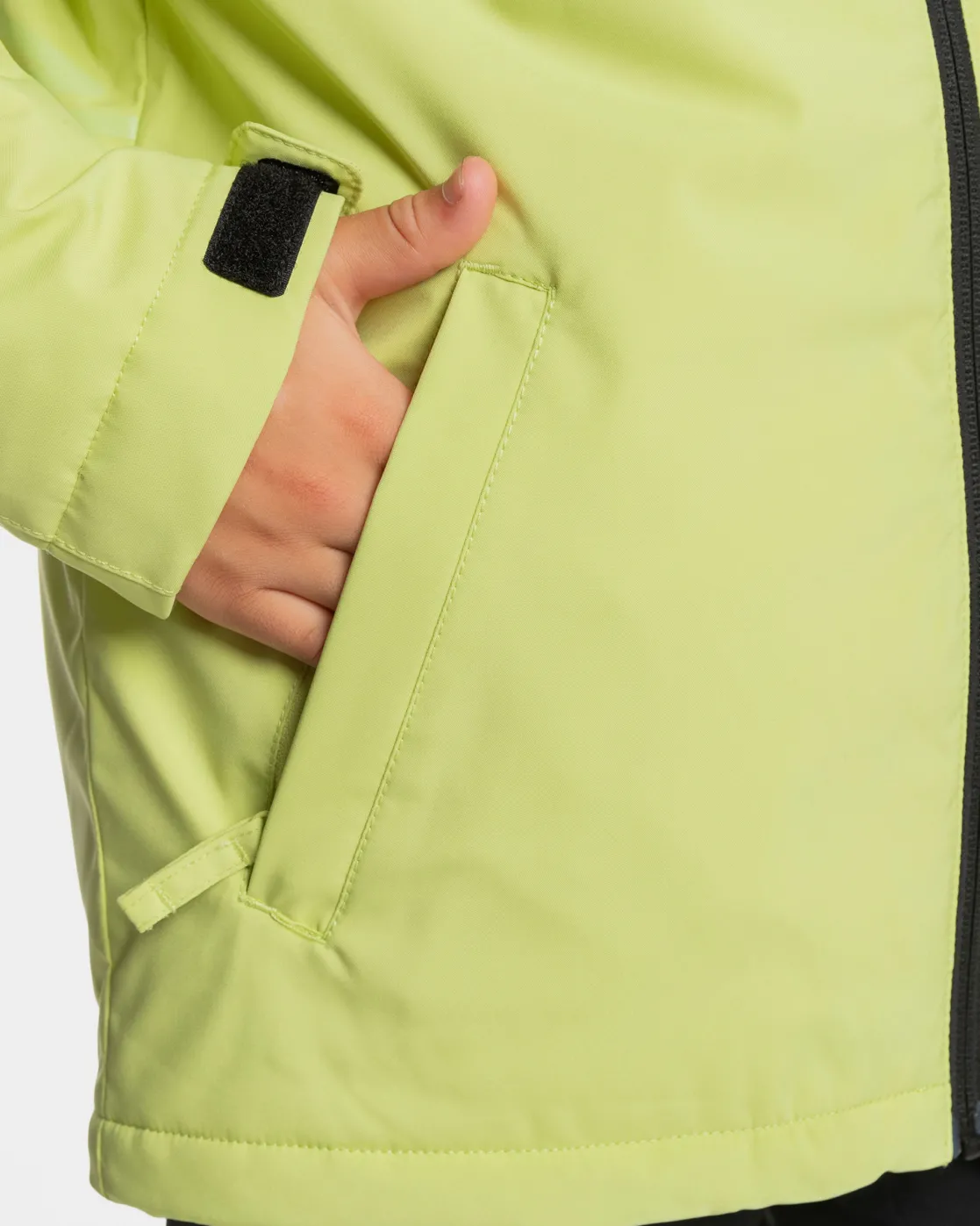 Quiksilver Snow Jackets>Boys 8-16 High In The Hood Snow Jacket CELERYGREEN