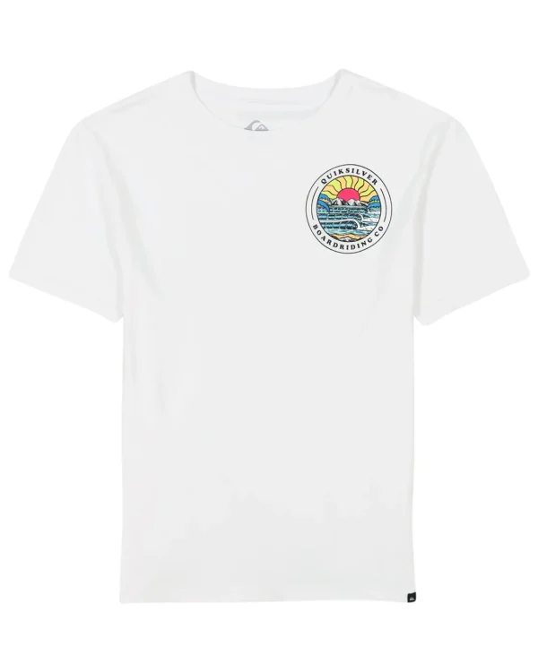 Quiksilver Tees>Boys 8-16 Lots Of Rights T-Shirt White