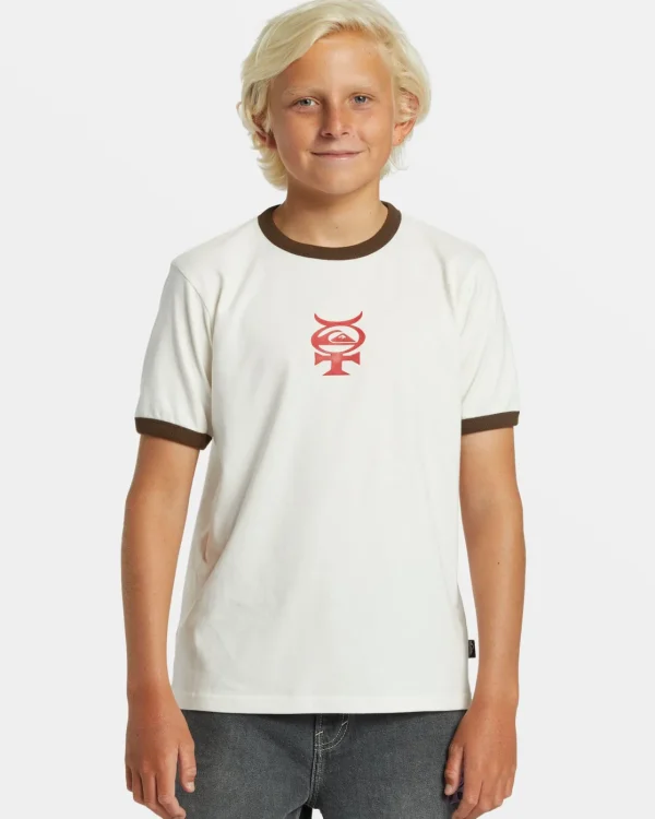 Quiksilver Tees | Boys Gifts>Boys 8-16 Mercury Ringer T-Shirt SNOWWHITE