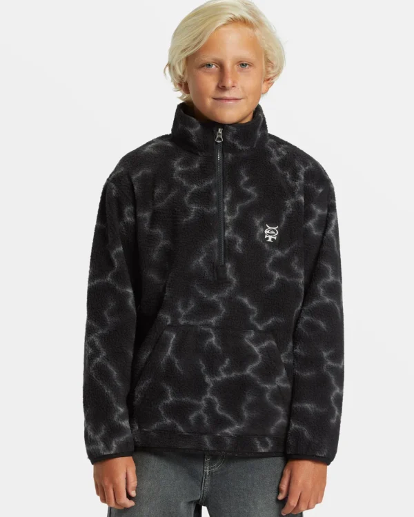 Quiksilver Sweatshirts & Hoodies | Boys Gifts>Boys 8-16 Mercury Sherpa MERCURYSHERPABLACKYOUTH