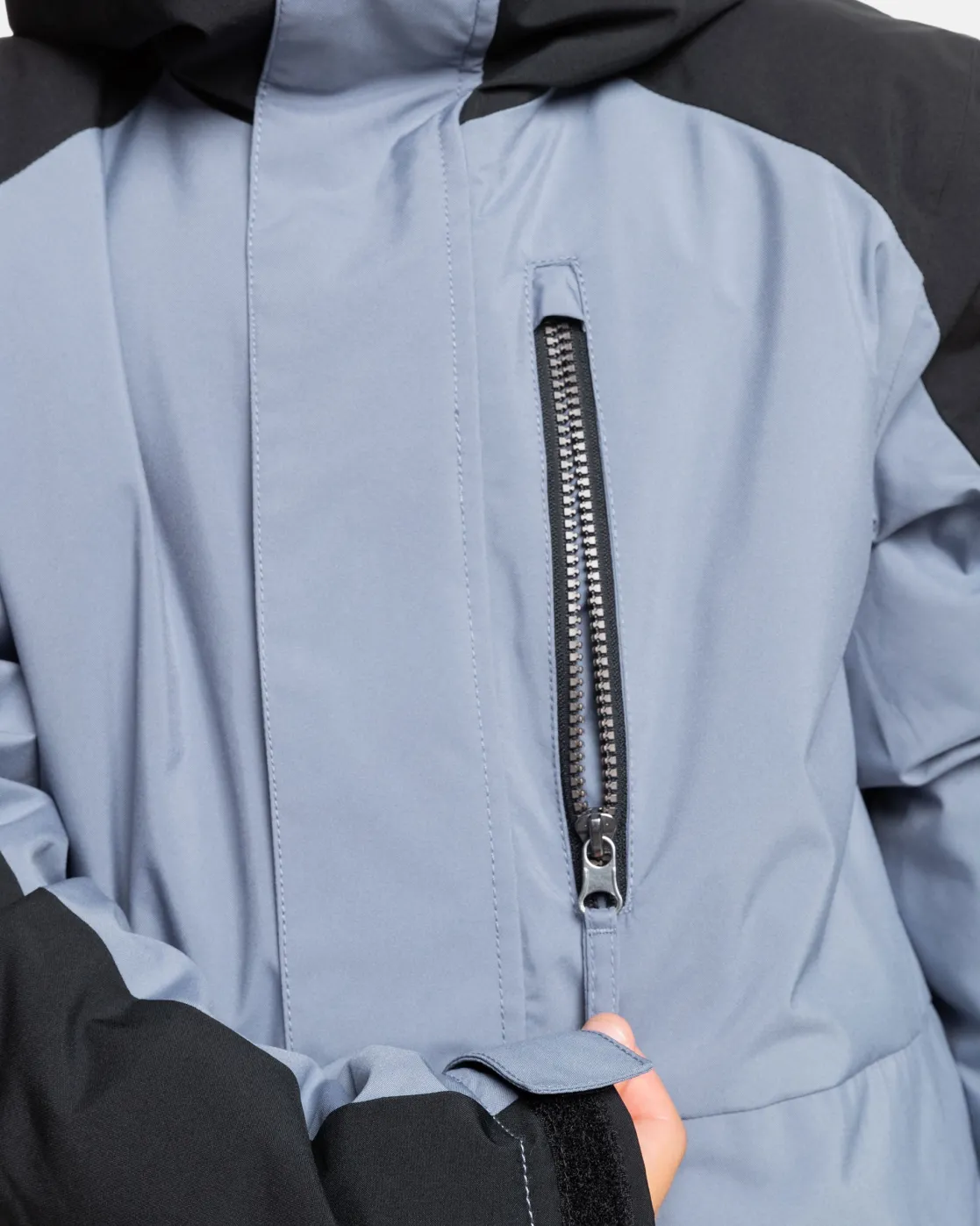 Quiksilver Snow Jackets>Boys 8-16 Mission Block Technical Snow Jacket FLINTSTONE