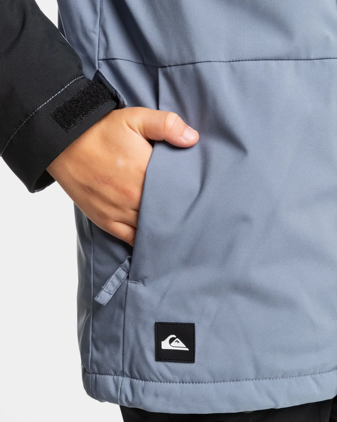Quiksilver Snow Jackets>Boys 8-16 Mission Block Technical Snow Jacket FLINTSTONE