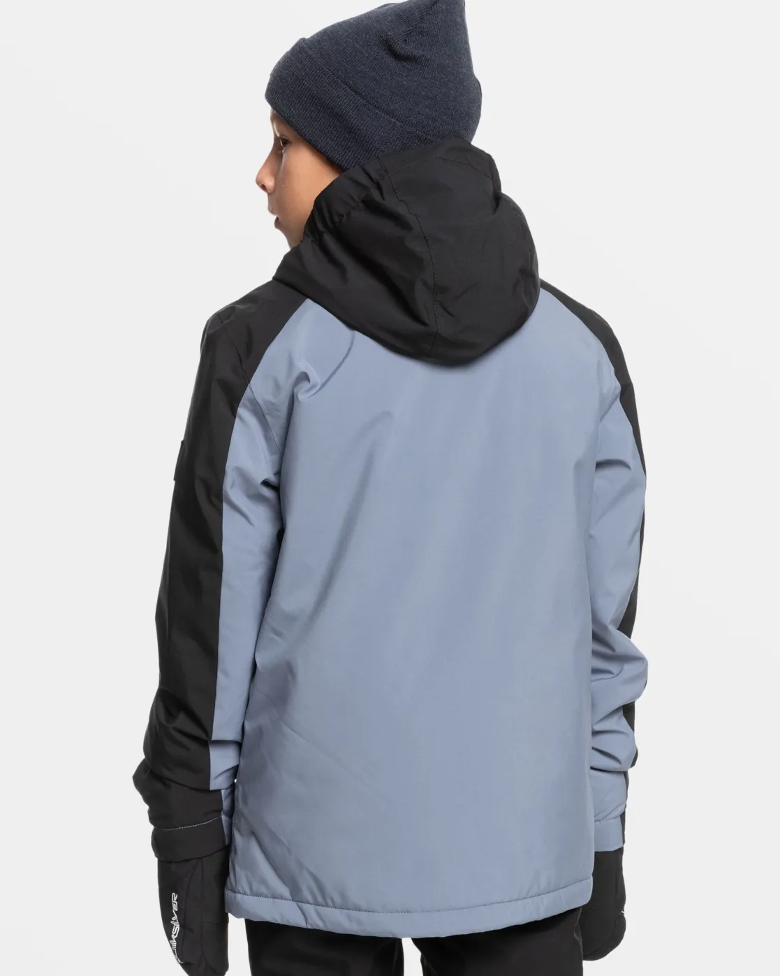 Quiksilver Snow Jackets>Boys 8-16 Mission Block Technical Snow Jacket FLINTSTONE