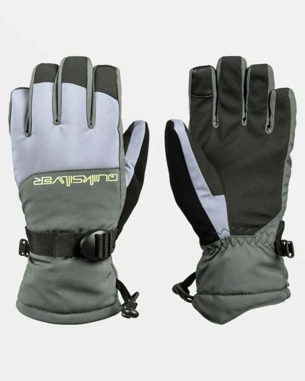 Quiksilver Accessories>Boys 8-16 Mission Snow Gloves FLINTSTONE