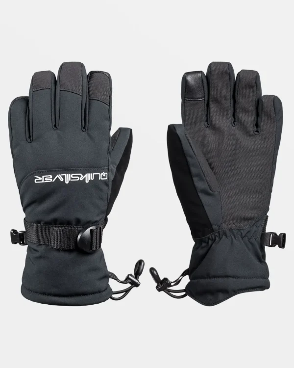 Quiksilver Accessories>Boys 8-16 Mission Snow Gloves TRUEBLACK