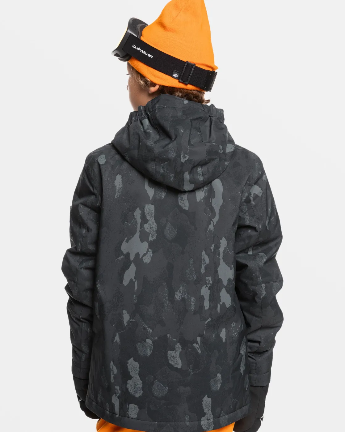 Quiksilver Snow Jackets>Boys 8-16 Mission Snow Jacket NATUREZOOMDARKSHADOW