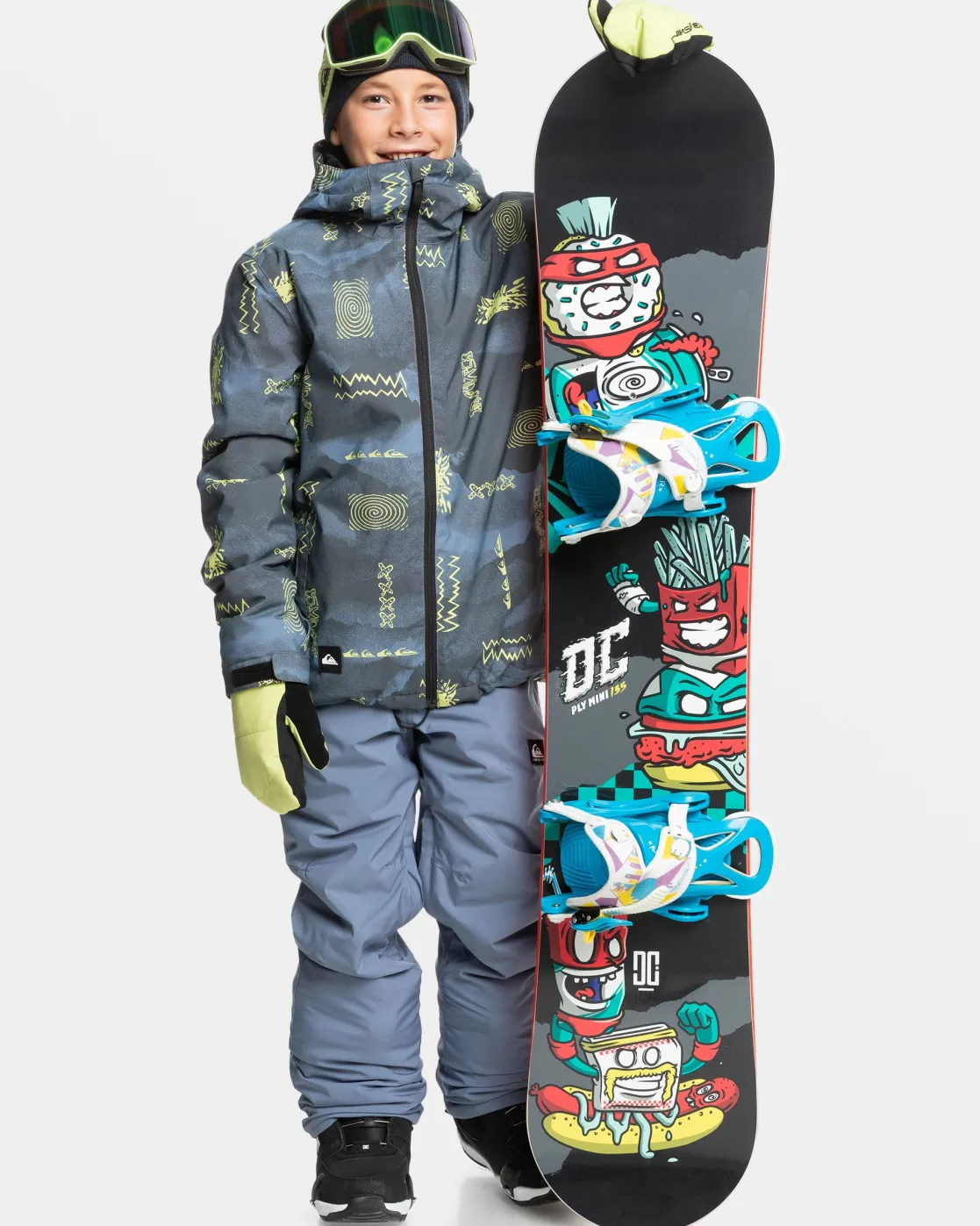 Quiksilver Snow Jackets>Boys 8-16 Mission Snow Jacket SHADOWCHECKSFLINTSTONE