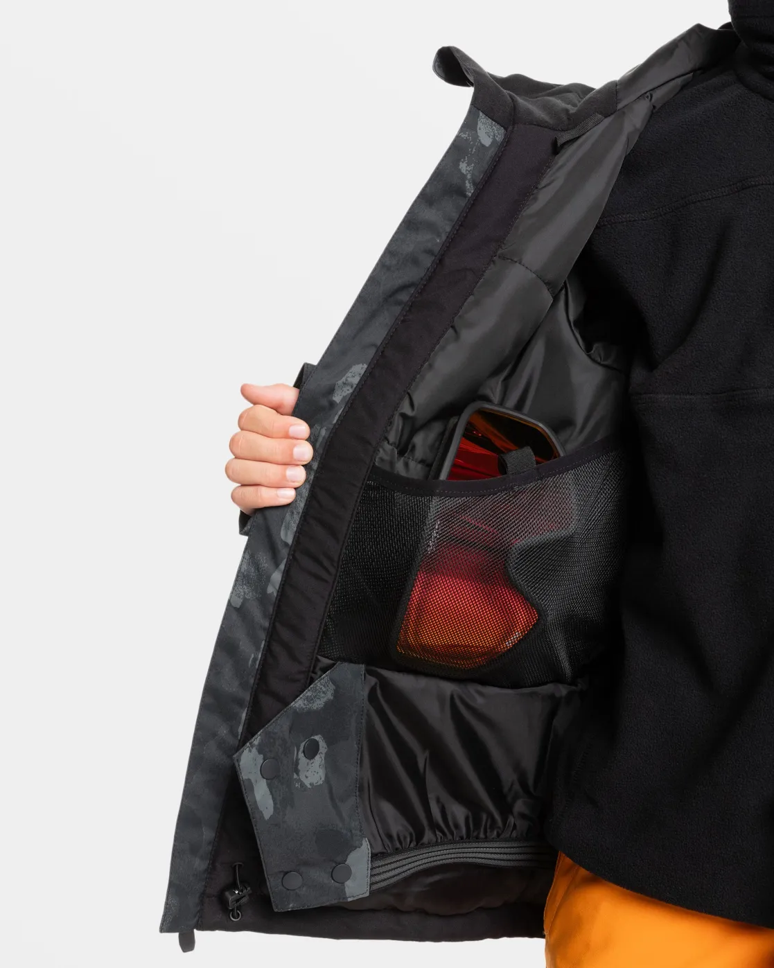 Quiksilver Snow Jackets>Boys 8-16 Mission Snow Jacket NATUREZOOMDARKSHADOW