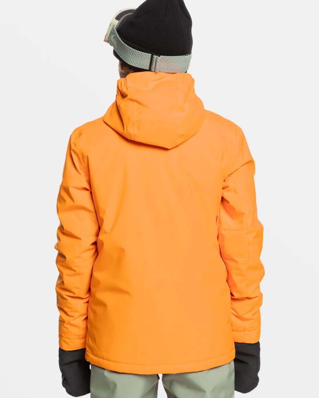 Quiksilver Snow Jackets>Boys 8-16 Mission Solid Insulated Snow Jacket ORANGEPEPPER